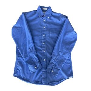 LL Bean Shirt Mens‎ 15 1/2 - 36 Blue Long Sleeve Button Down Made In USA